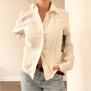 Vintage Deadstock Relativity Linen Top